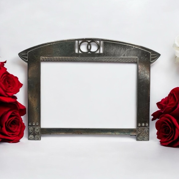 Art Nouveau Germany Jugendstil Secessionist Pewter WMF Photo Picture Frame Part - Picture 9 of 9